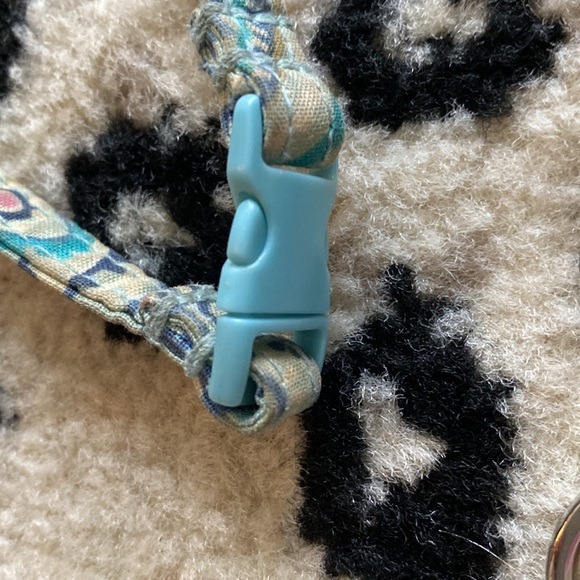 Vera Bradley Lanyard Blue ID Clip Ring - Picture 9 of 9